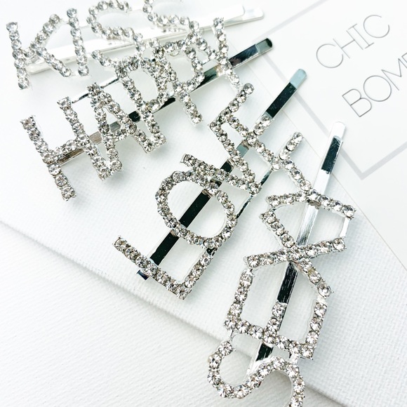 PRETTY Faux Diamond Hair Pins - Picture 6 of 7